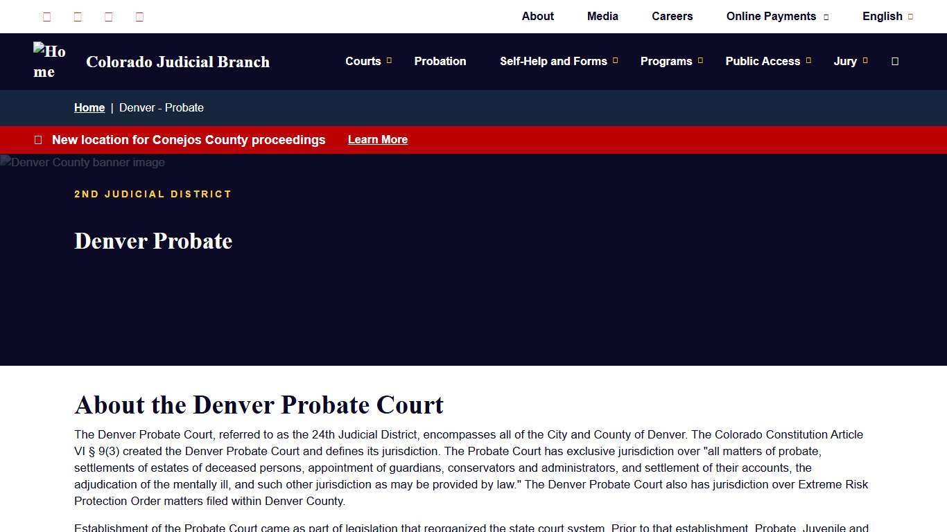 Denver - Probate Colorado Judicial Branch