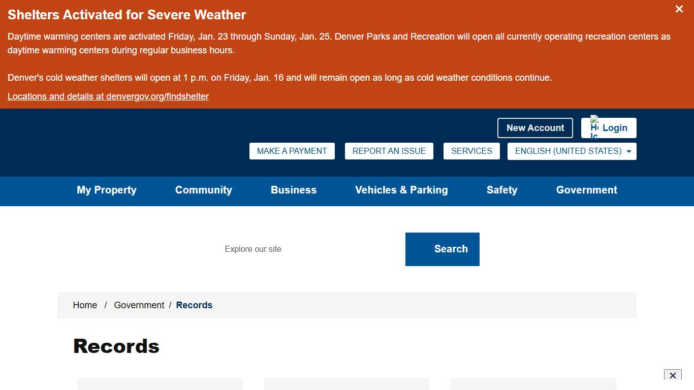 Records - City and County of Denver